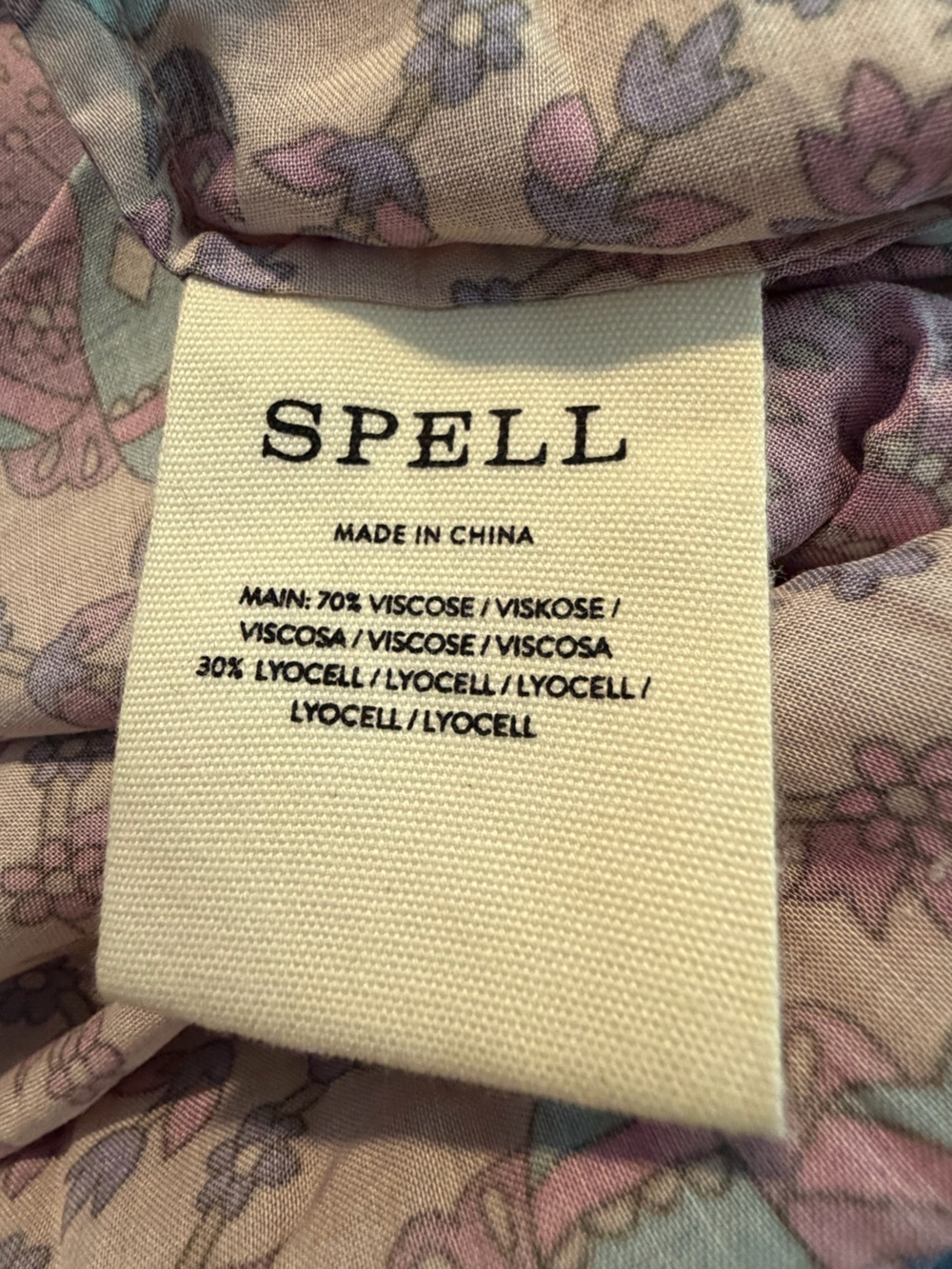 Spell Peacock Print Cami Top Boho Smocked Spaghetti Strap Tank - Picture 11 of 14